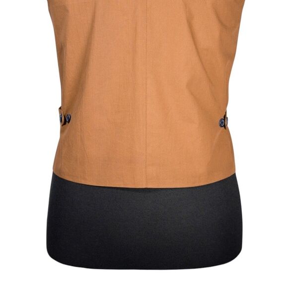 Mens Waistcoat Suit Vest 40R Pink Green Blue Plaid Wool Formal Wedding Party - Picture 9 of 9